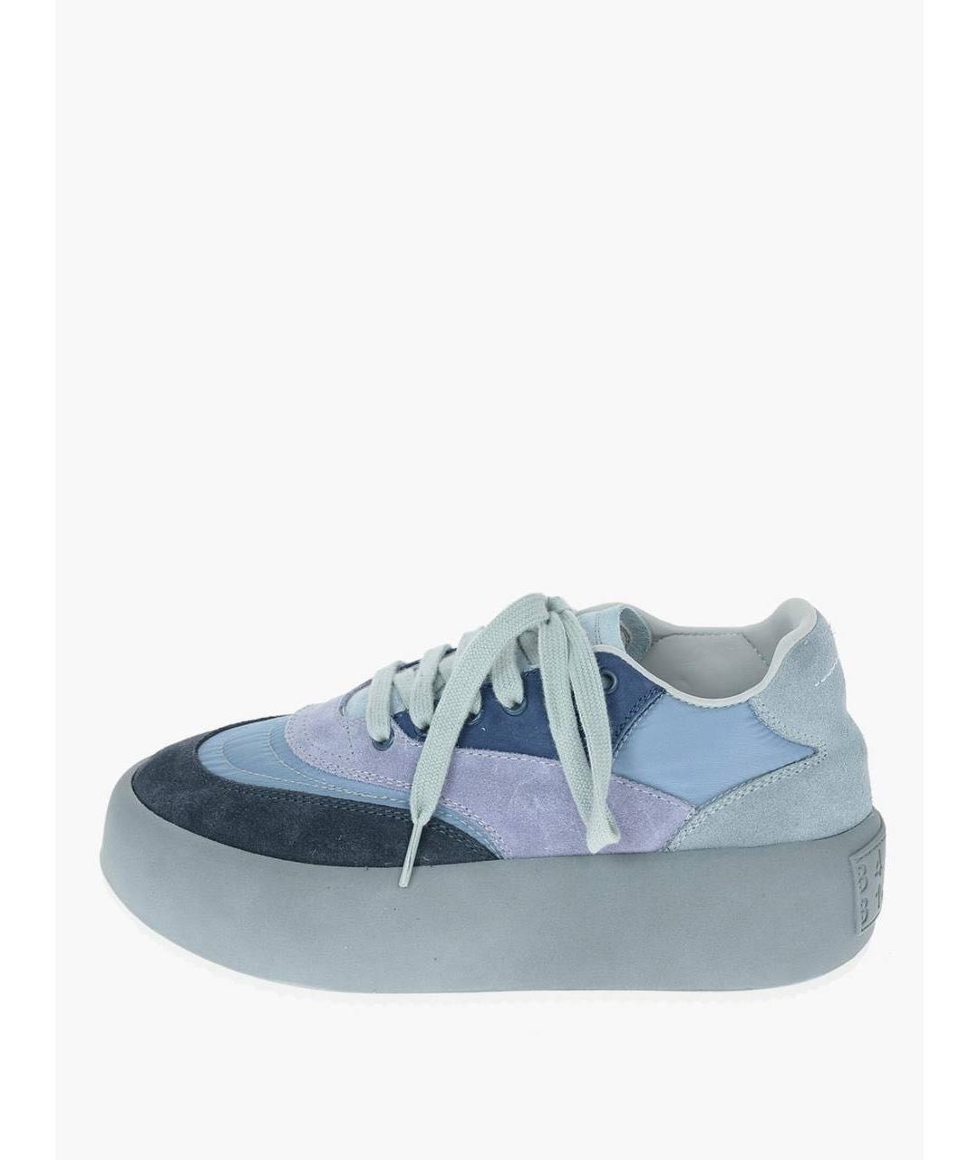 MM6 MAISON MARGIELA Голубые замшевые кеды, фото 9