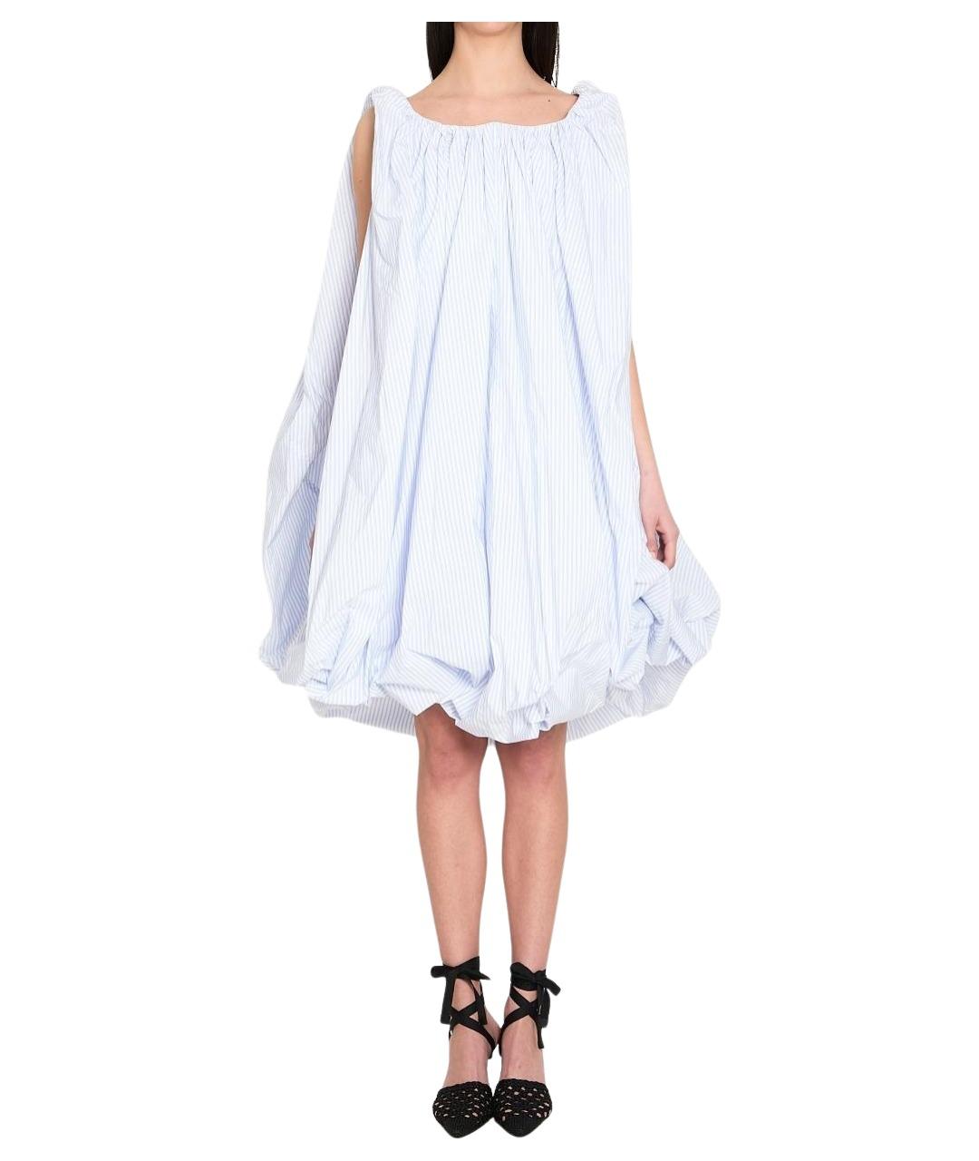 JACQUEMUS Белое полиэстеровое повседневное платье, фото 1