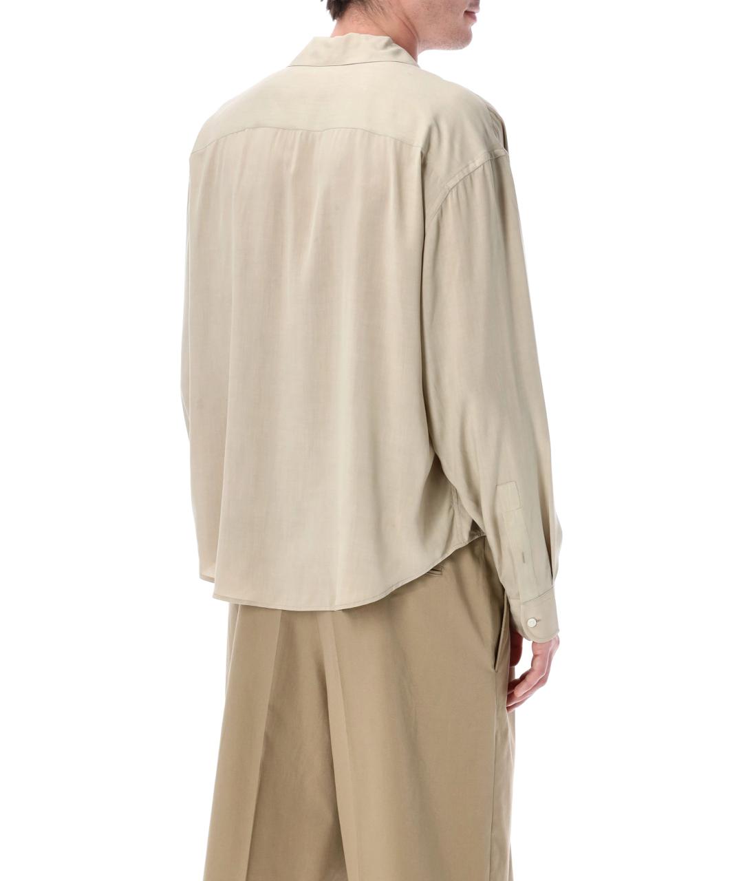 Ami Paris Бежевая кэжуал рубашка, фото 2