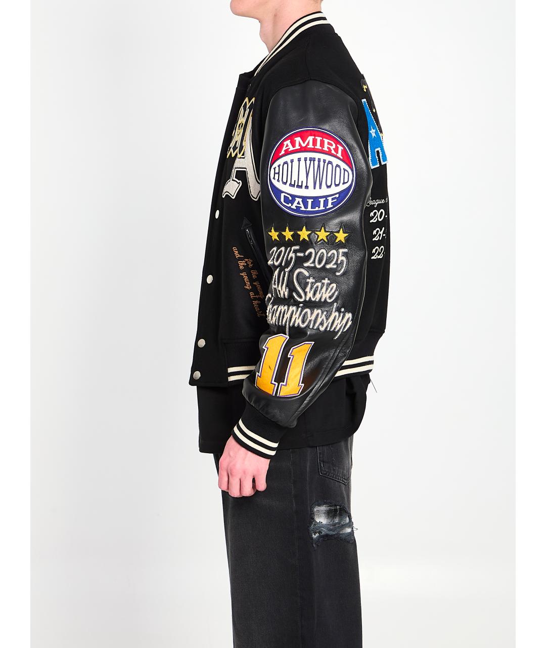 AMIRI Черная шерстяная куртка, фото 4