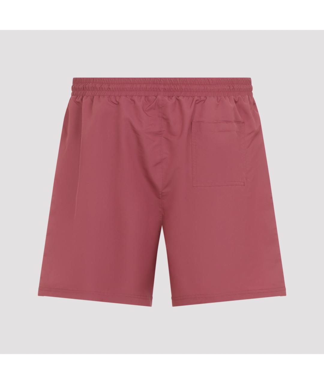 BRUNELLO CUCINELLI Красные полиэстеровые шорты, фото 3