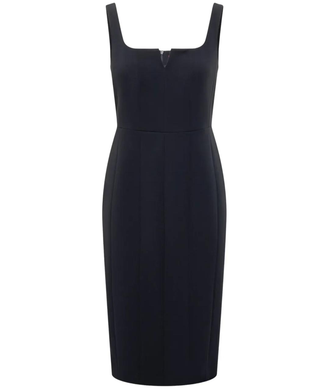 MAX MARA STUDIO Синее ацетатное повседневное платье, фото 1