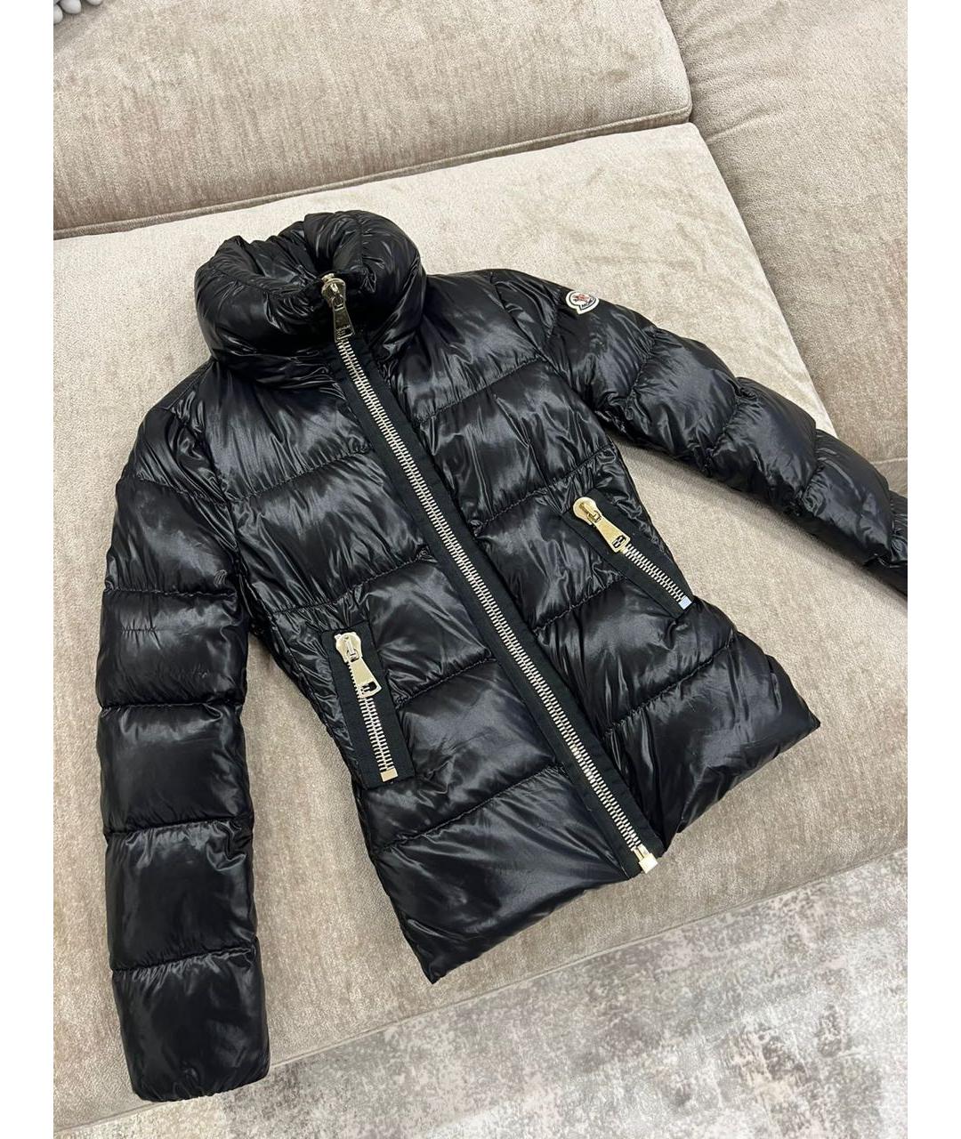 MONCLER Черный пуховик, фото 5