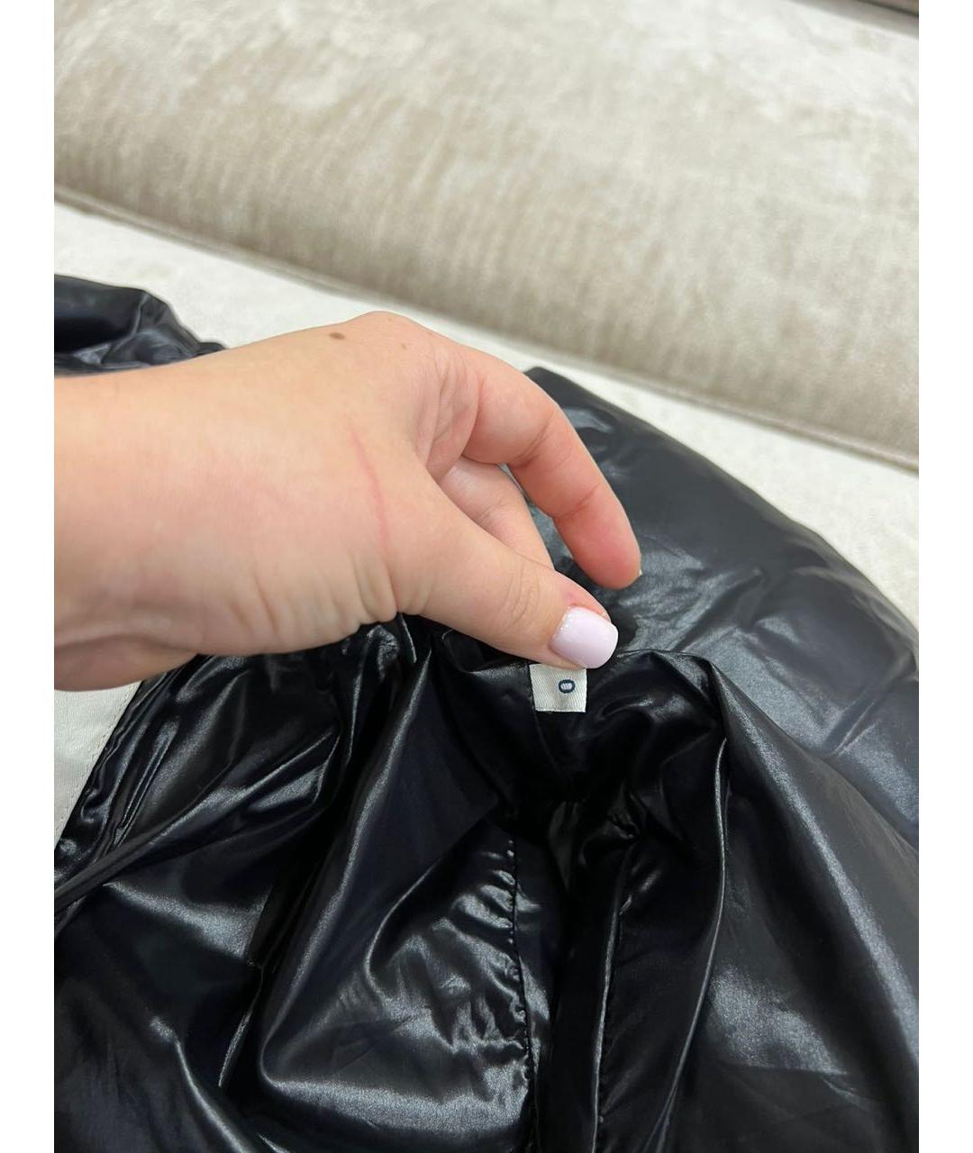 MONCLER Черный пуховик, фото 4