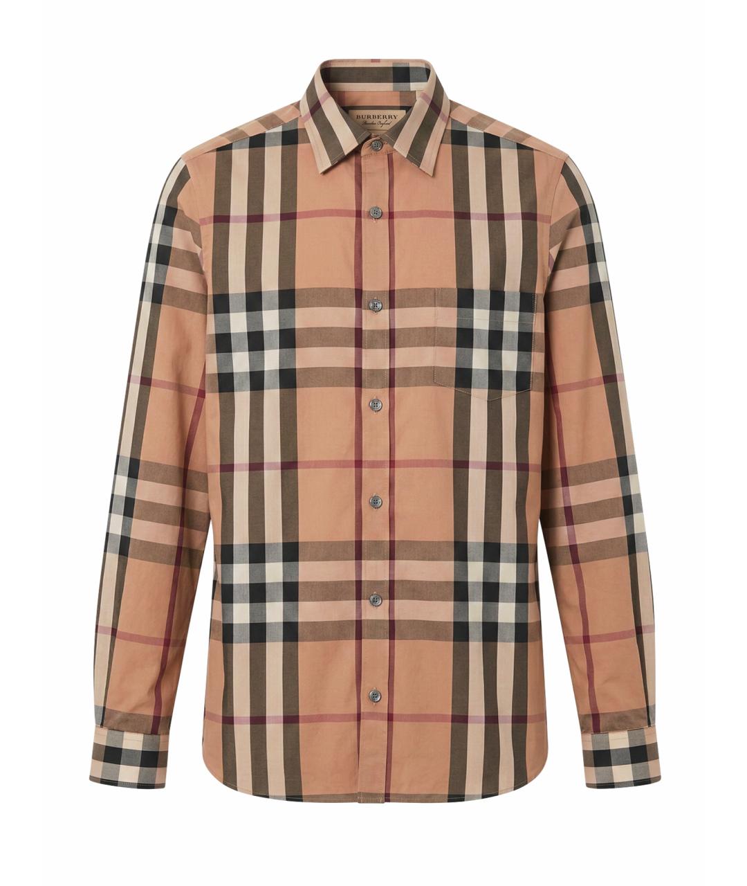 BURBERRY Мульти хлопковая детская рубашка, фото 1