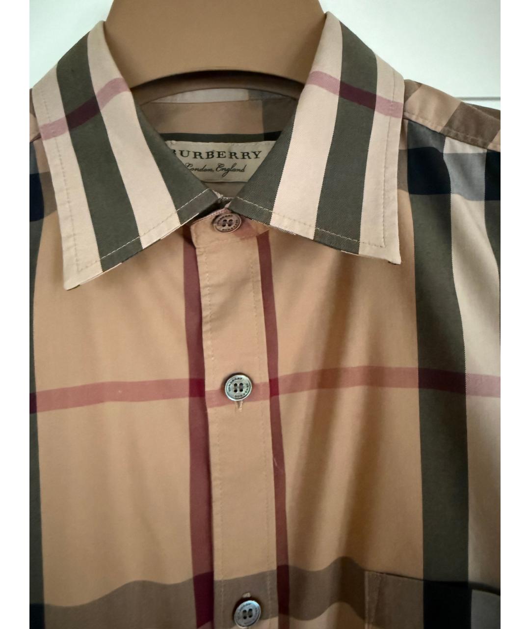 BURBERRY Мульти хлопковая детская рубашка, фото 3