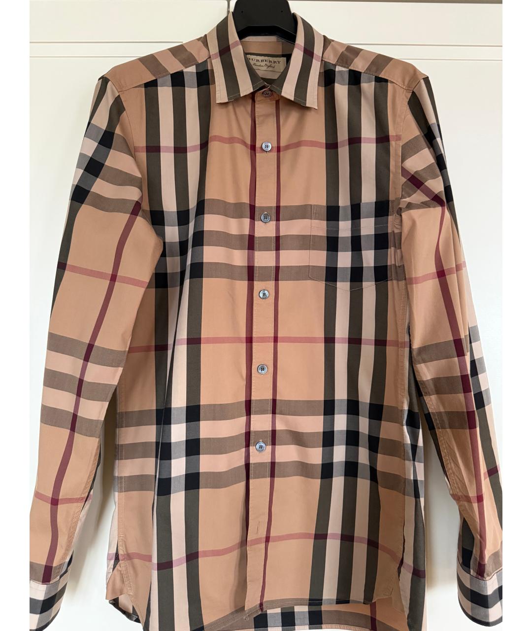 BURBERRY Мульти хлопковая детская рубашка, фото 5
