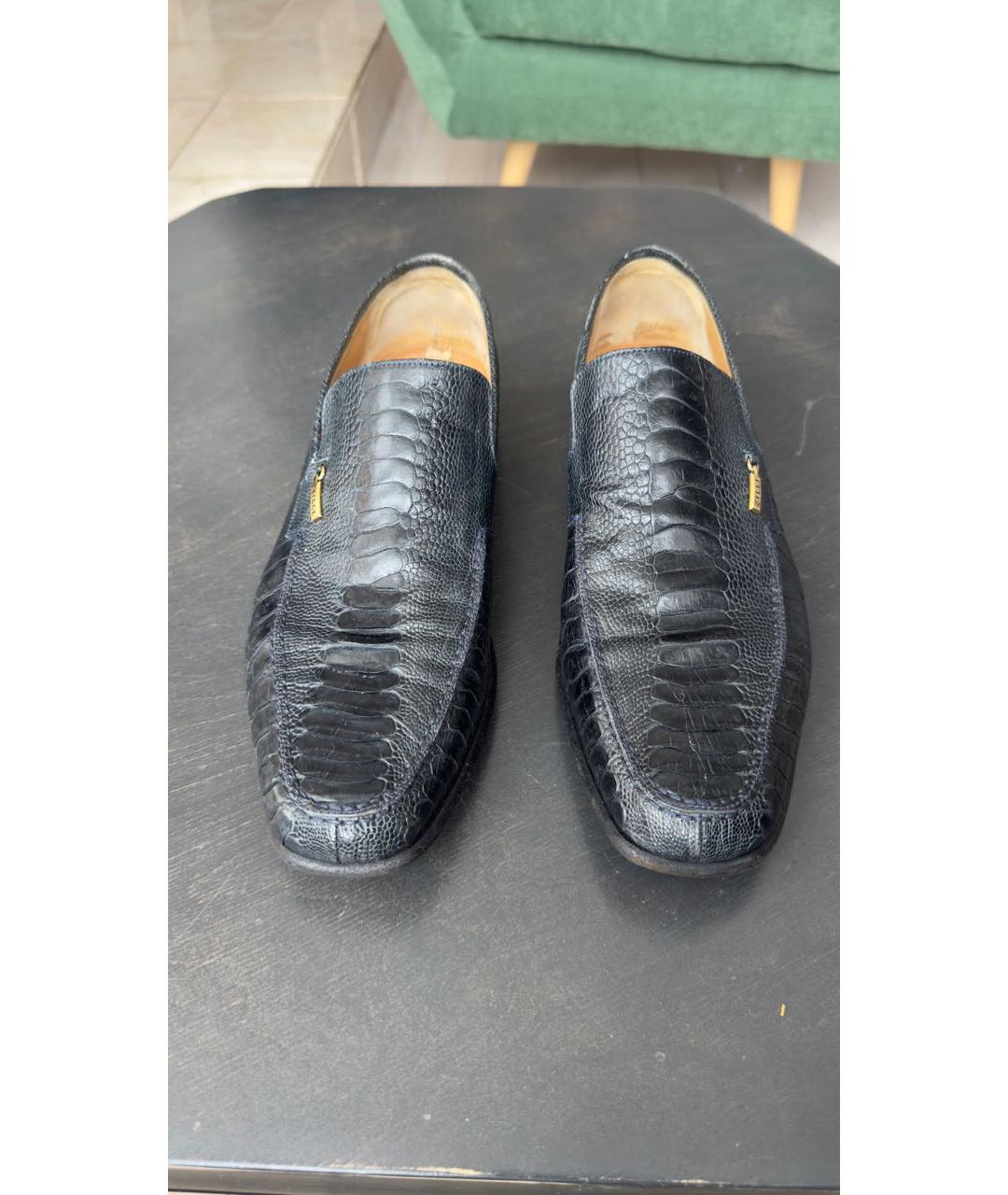 ZILLI Черные туфли из экзотической кожи, фото 2