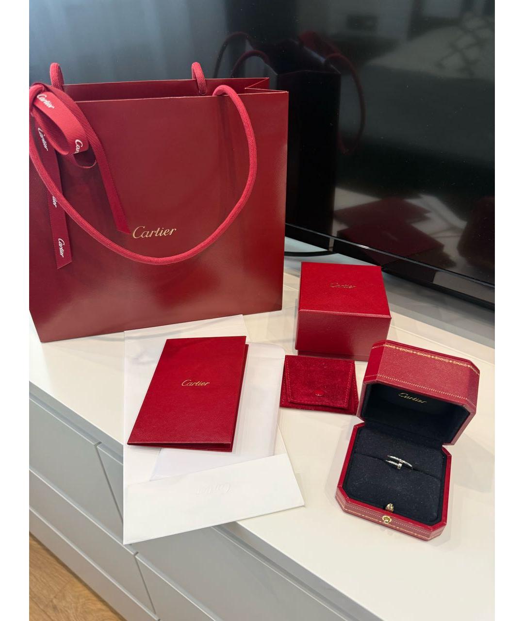 CARTIER Серебряное кольцо из белого золота, фото 5