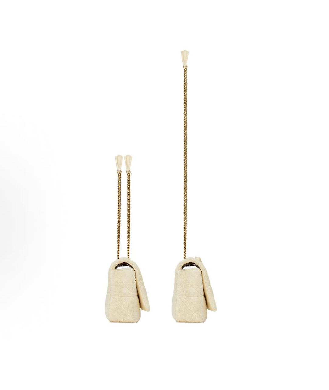 SAINT LAURENT Белая сумка через плечо, фото 4