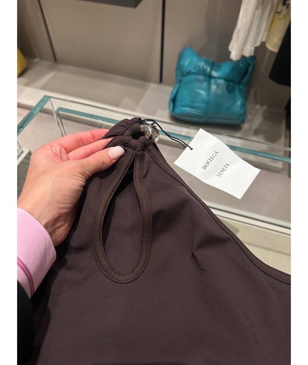 BOTTEGA VENETA Коричневый купальник, фото 3