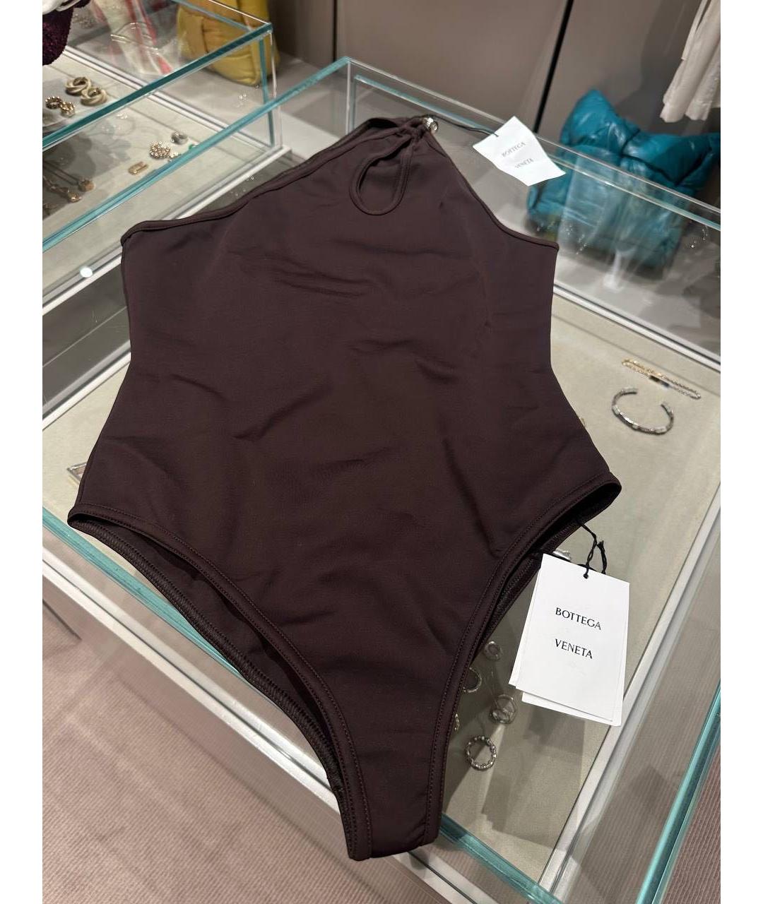 BOTTEGA VENETA Коричневый купальник, фото 4