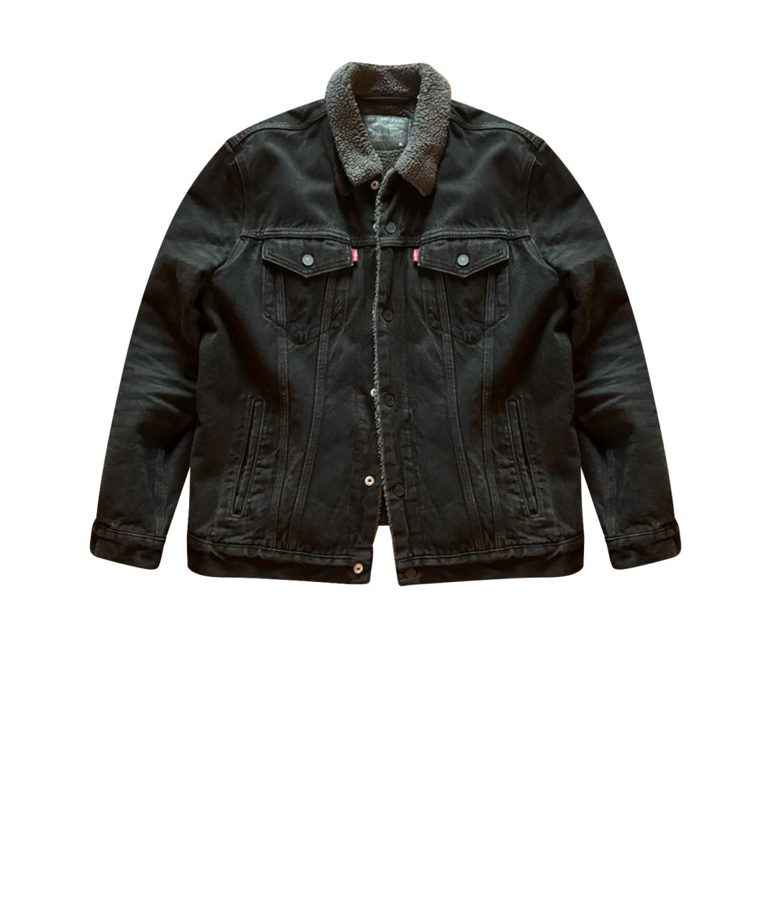 LEVI'S Черная хлопковая куртка, фото 1