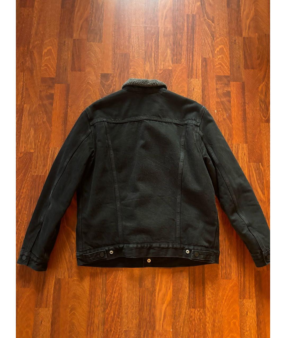 LEVI'S Черная хлопковая куртка, фото 2