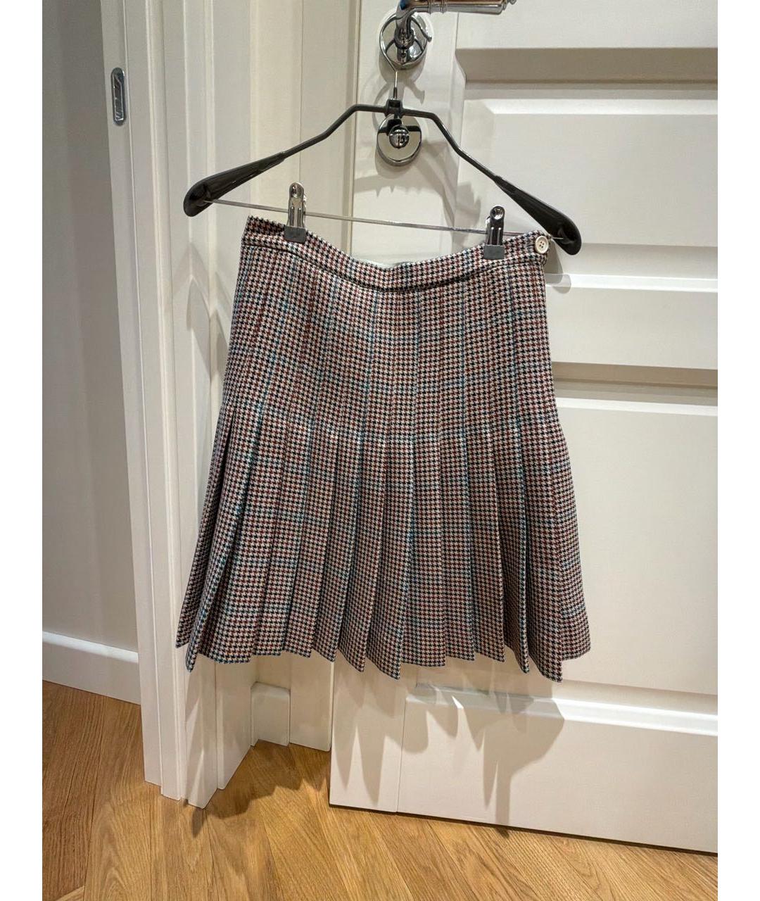 OFF-WHITE Серый шерстяной костюм с юбками, фото 2