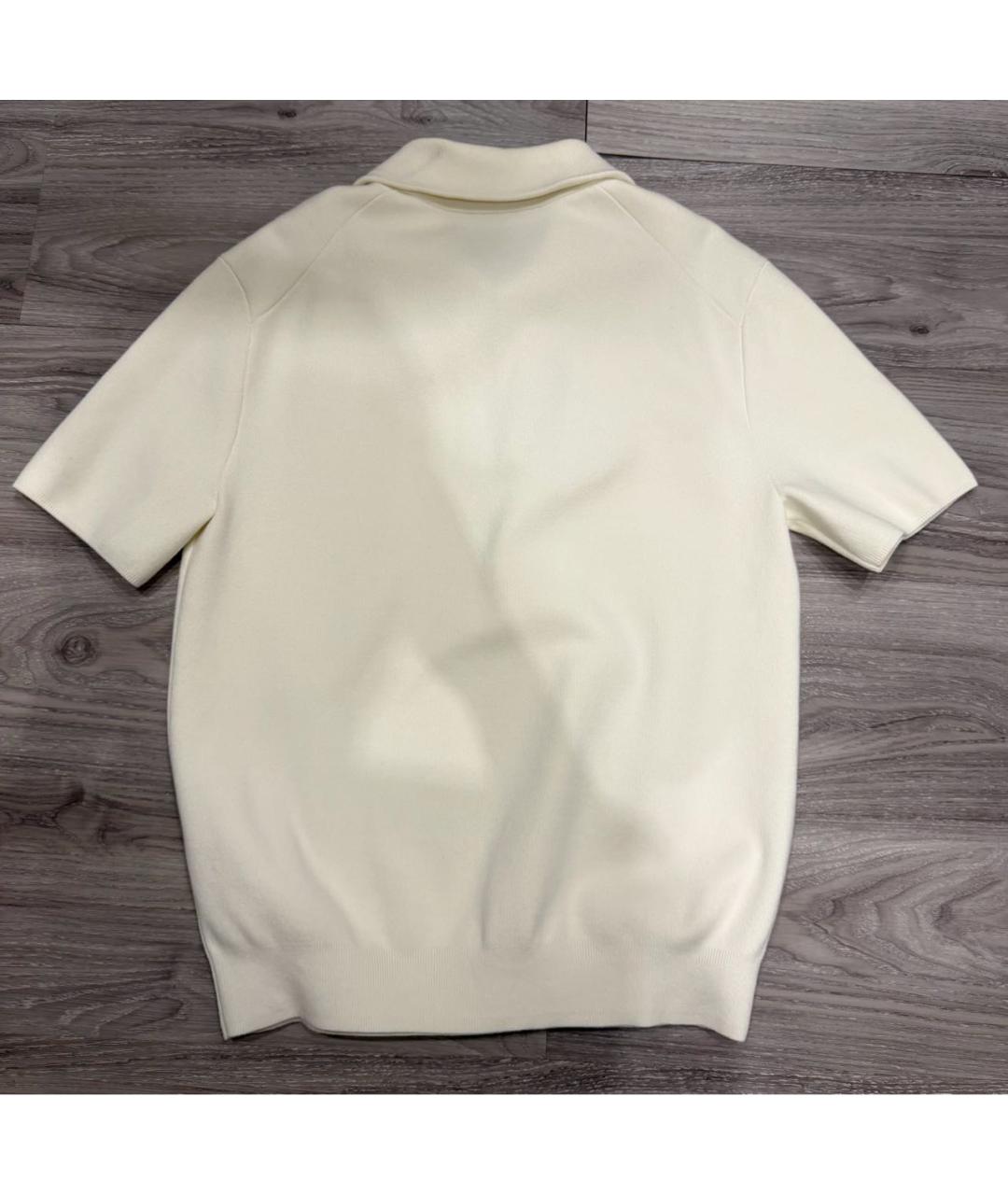 12 STOREEZ Бежевое хлопковое поло с коротким рукавом, фото 2