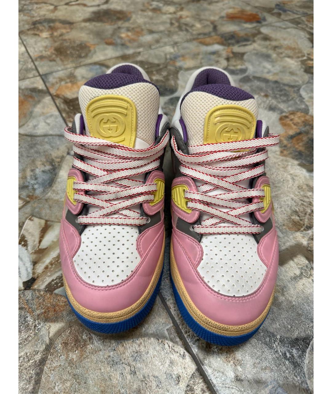 GUCCI Мульти кожаные кроссовки, фото 2
