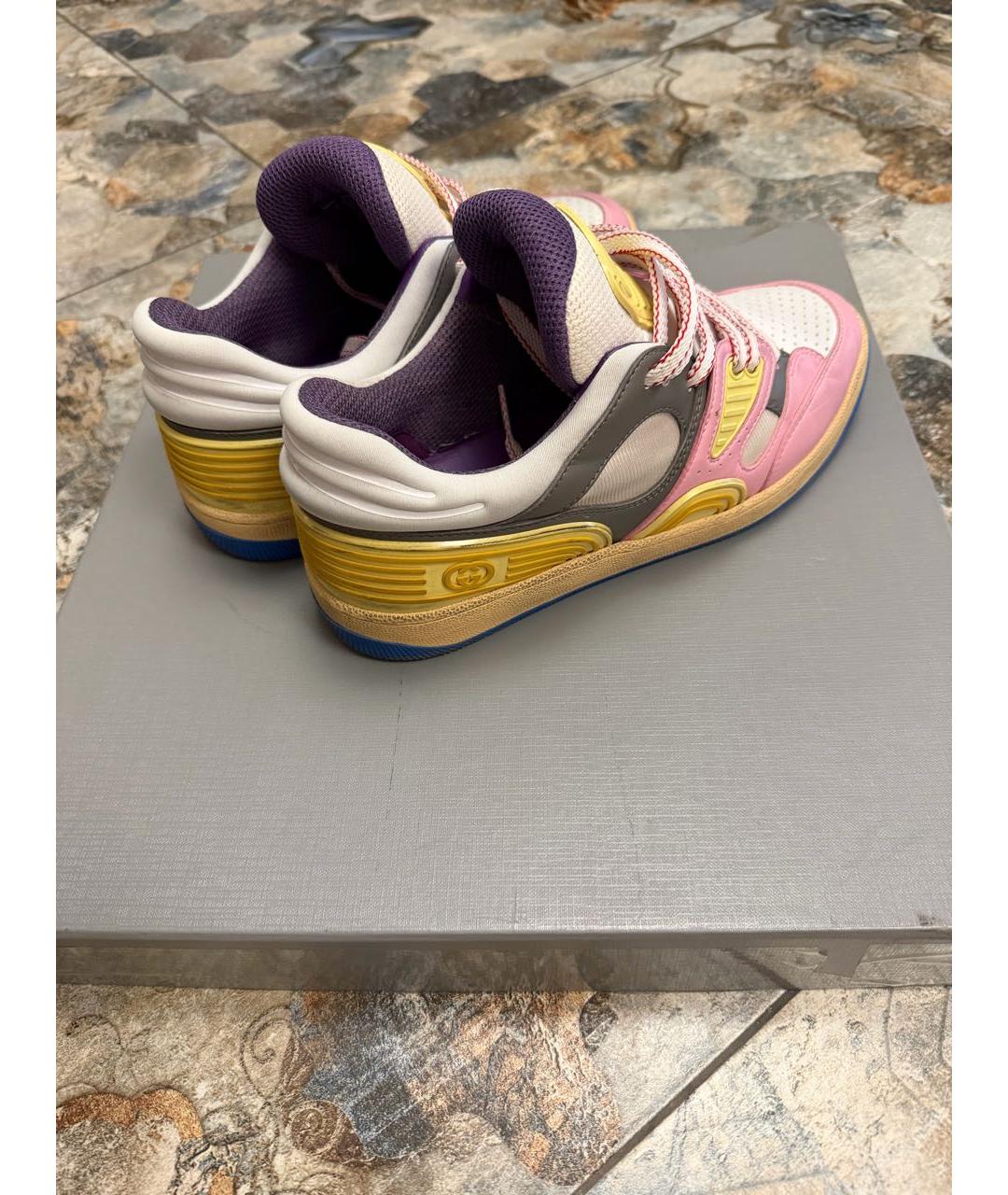 GUCCI Мульти кожаные кроссовки, фото 5