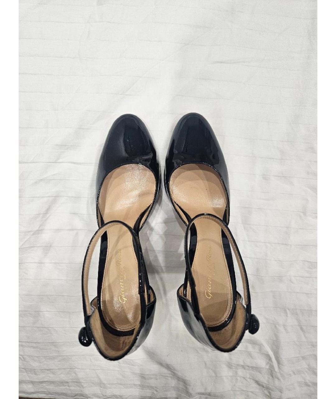 GIANVITO ROSSI Черные туфли из лакированной кожи, фото 3