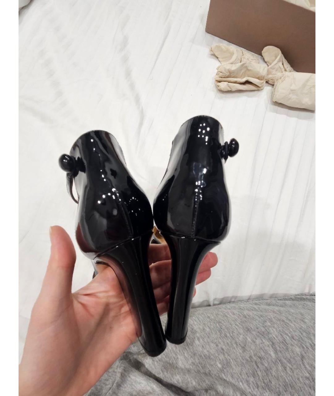 GIANVITO ROSSI Черные туфли из лакированной кожи, фото 9