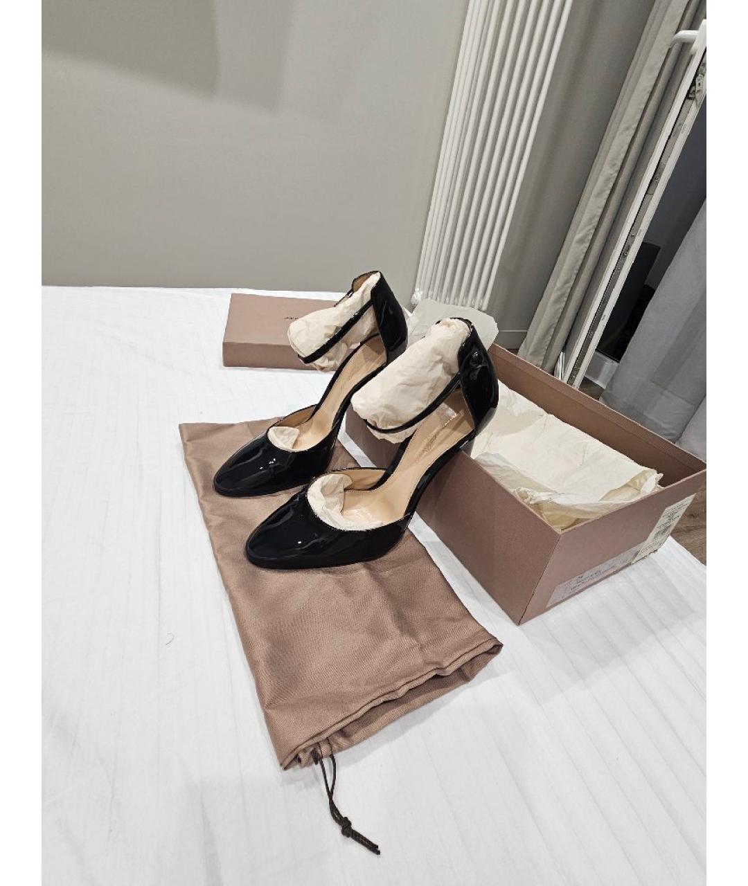 GIANVITO ROSSI Черные туфли из лакированной кожи, фото 5