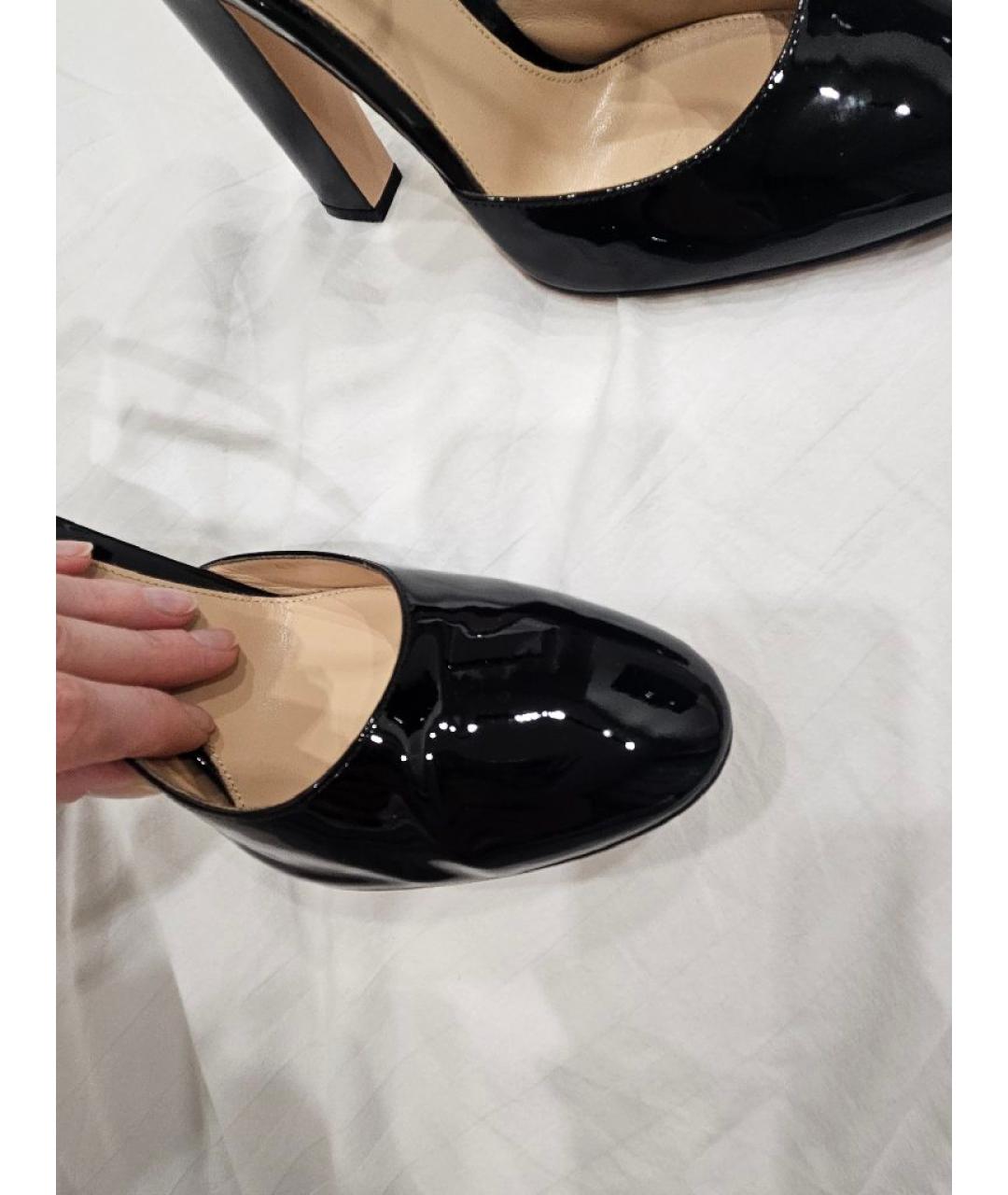 GIANVITO ROSSI Черные туфли из лакированной кожи, фото 8