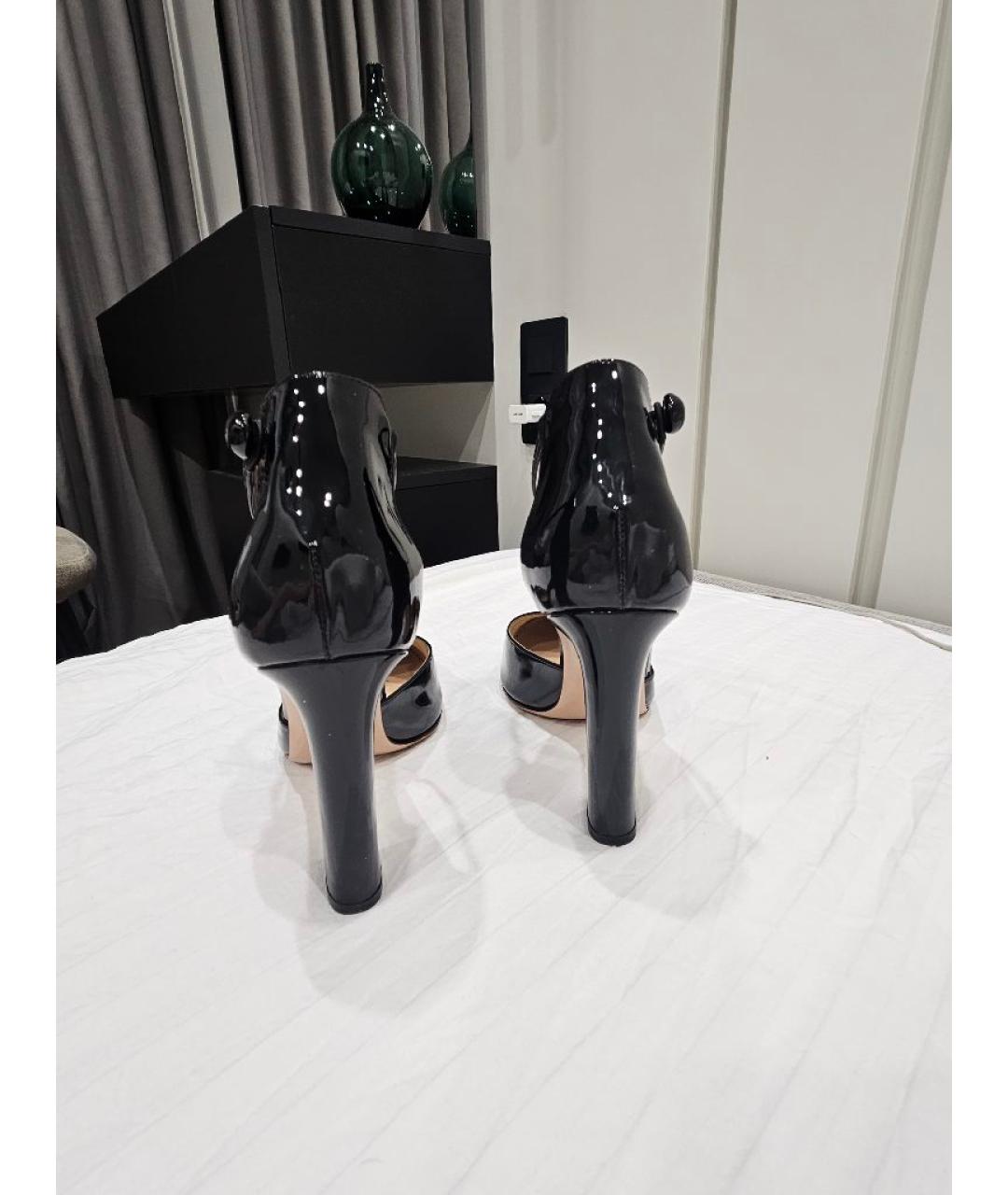 GIANVITO ROSSI Черные туфли из лакированной кожи, фото 4