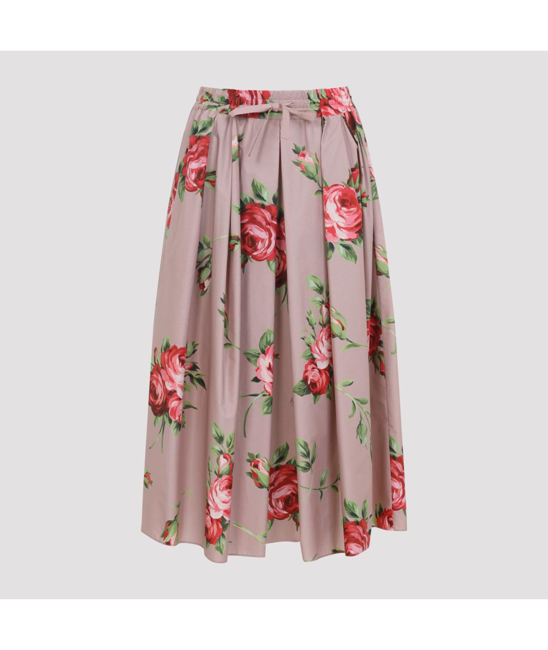 DOLCE&GABBANA Мульти хлопковая юбка миди, фото 2