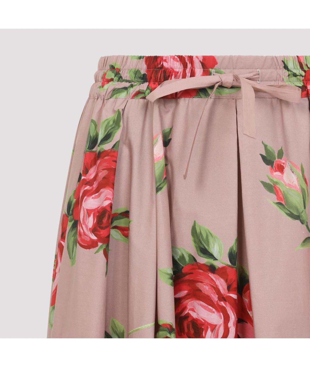 DOLCE&GABBANA Мульти хлопковая юбка миди, фото 4