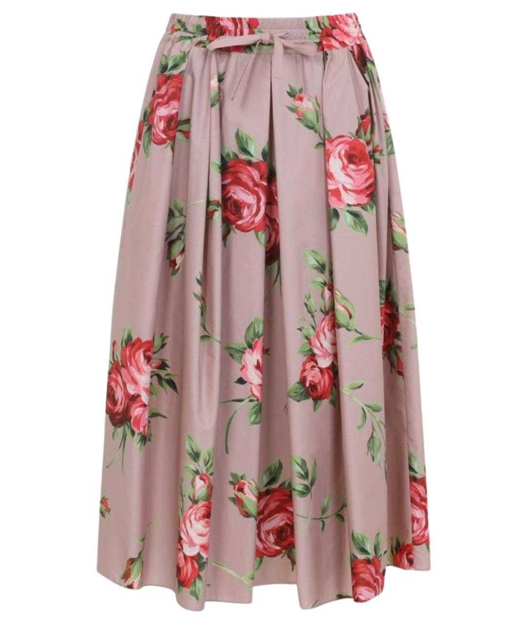 DOLCE&GABBANA Мульти хлопковая юбка миди, фото 1