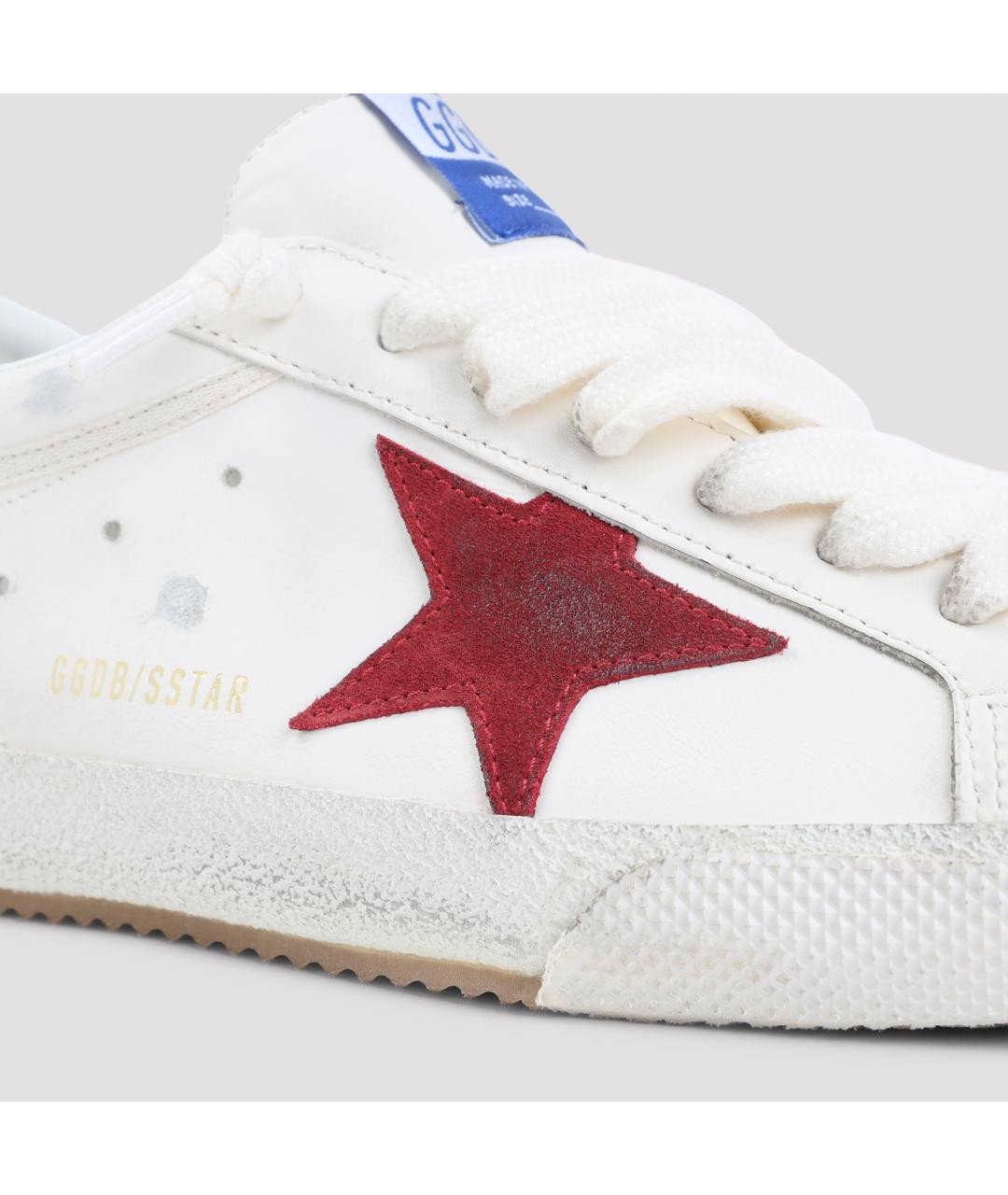 GOLDEN GOOSE DELUXE BRAND Белые кожаные низкие кроссовки / кеды, фото 5