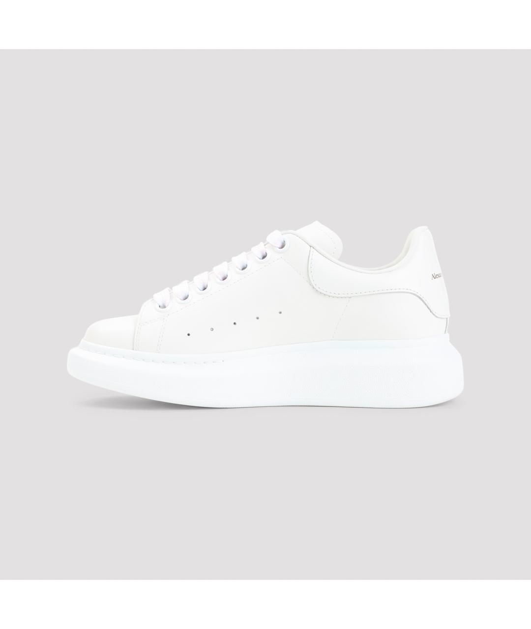 ALEXANDER MCQUEEN Белые кожаные кроссовки, фото 3