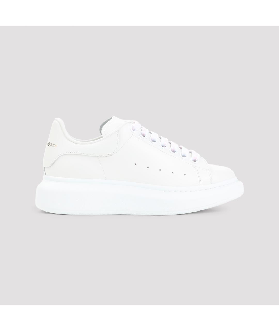 ALEXANDER MCQUEEN Белые кожаные кроссовки, фото 2