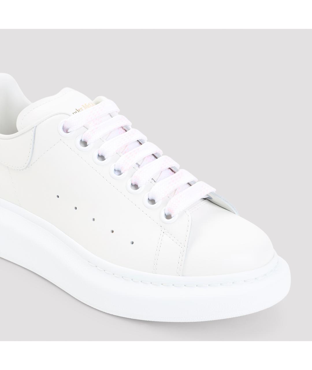ALEXANDER MCQUEEN Белые кожаные кроссовки, фото 5