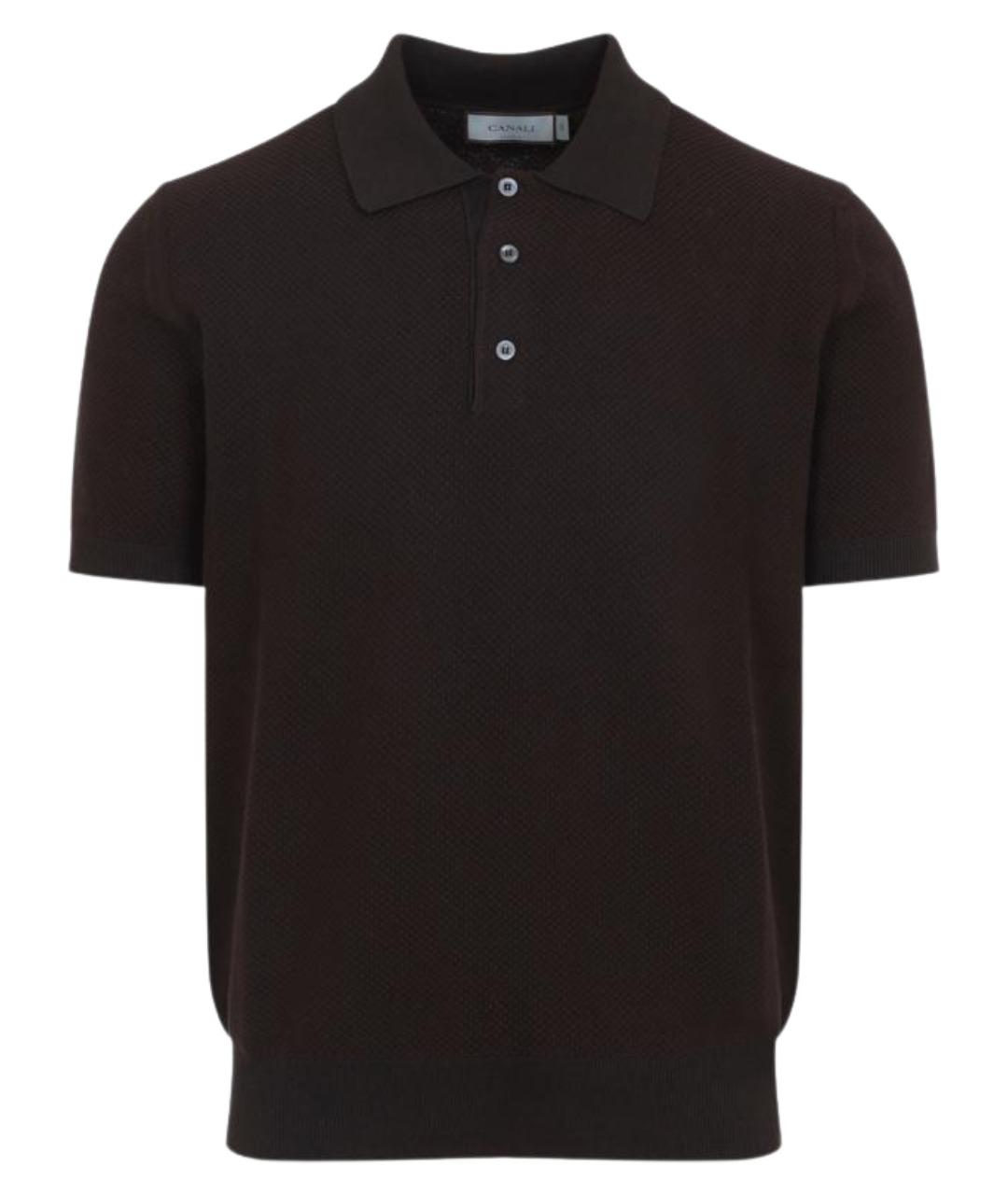 CANALI Коричневый хлопковый джемпер / свитер, фото 1