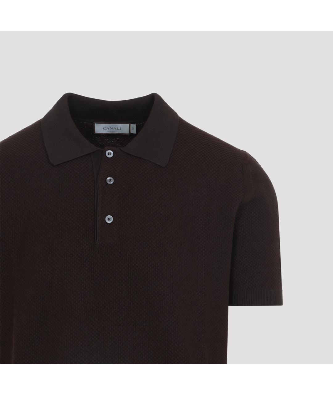 CANALI Коричневый хлопковый джемпер / свитер, фото 4