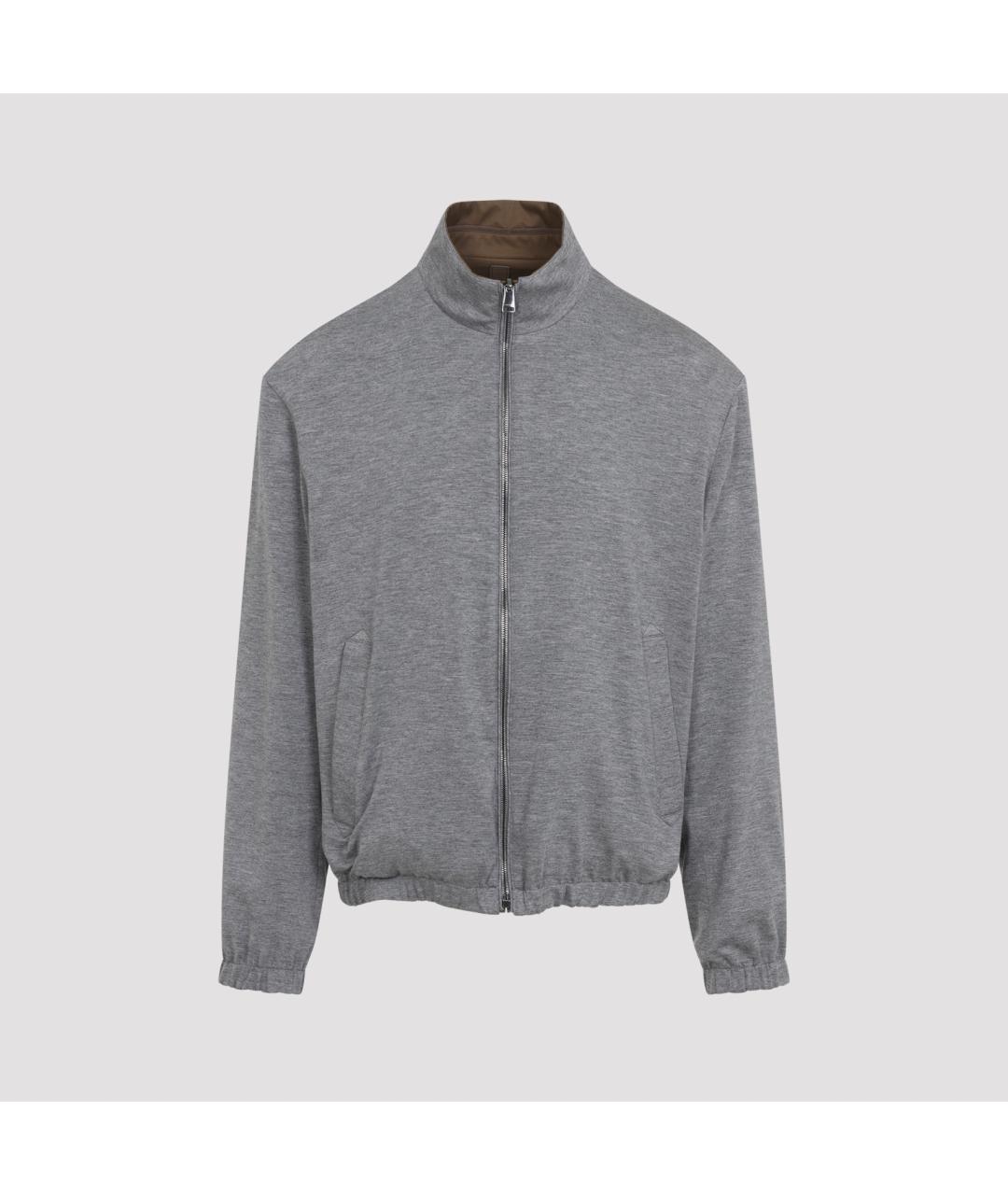 CANALI Коричневая полиэстеровая куртка, фото 6