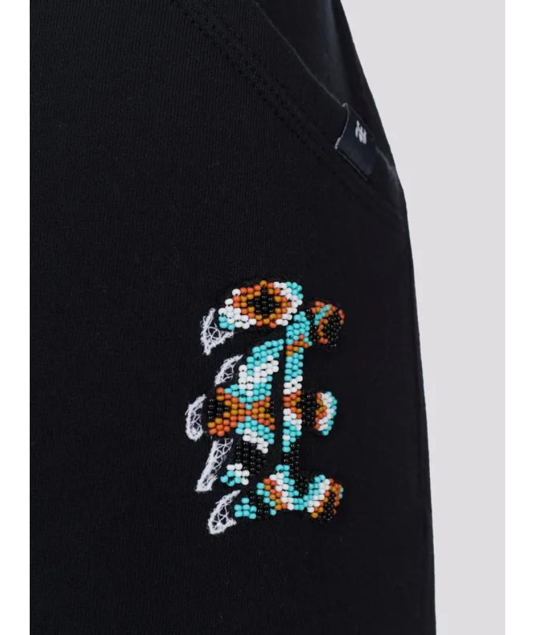 ERMANNO SCERVINO Черные хлопковые спортивные брюки и шорты, фото 2