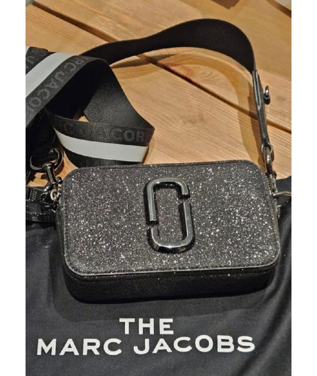 MARC JACOBS Черная кожаная сумка через плечо, фото 4