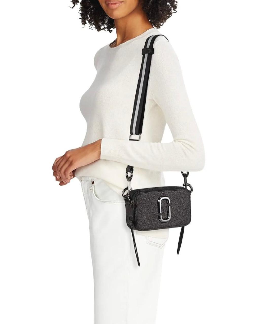 MARC JACOBS Черная кожаная сумка через плечо, фото 3