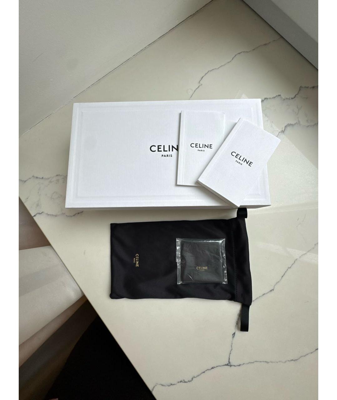 CELINE Черные пластиковые солнцезащитные очки, фото 4