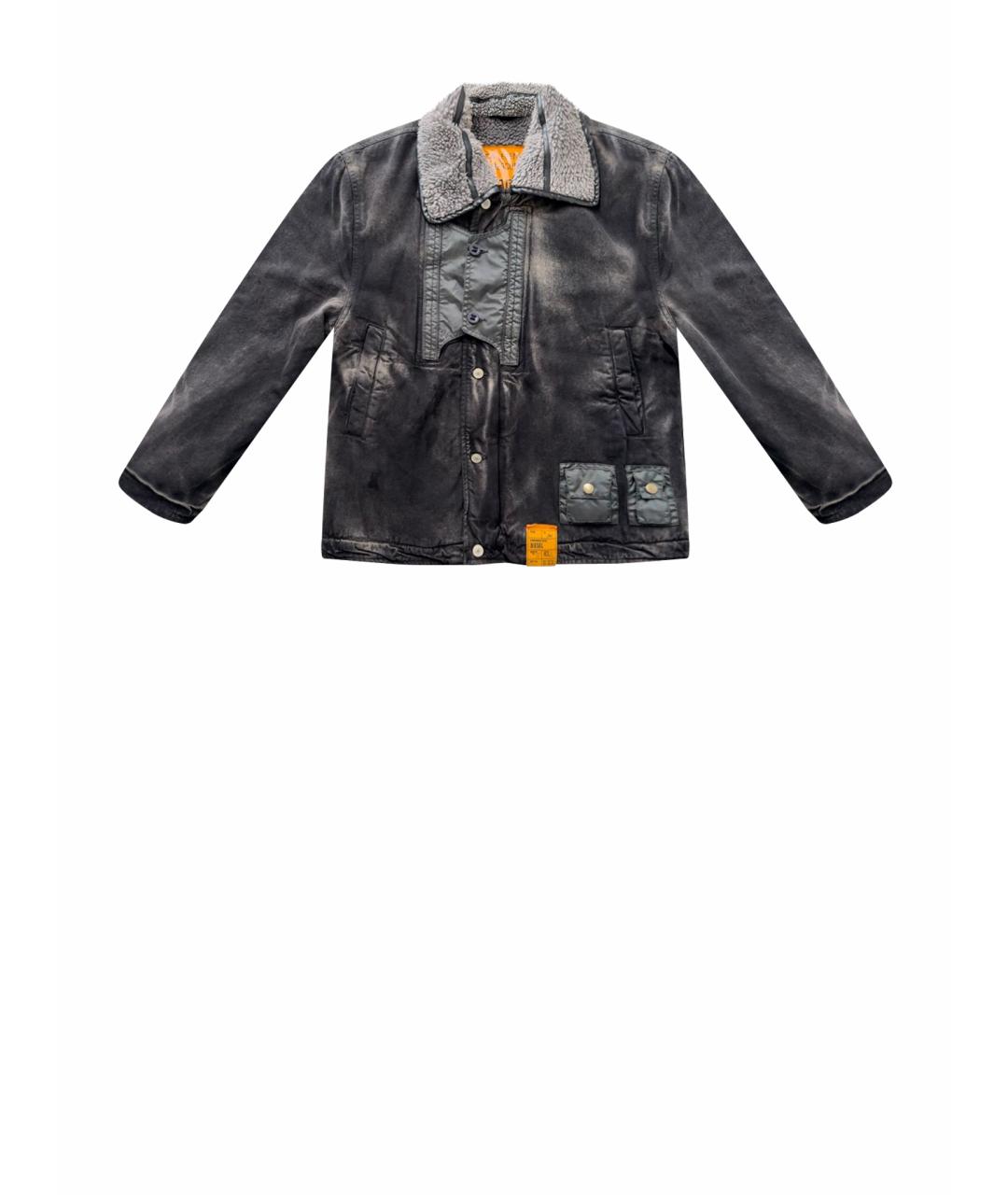 DIESEL Черная хлопковая куртка, фото 1