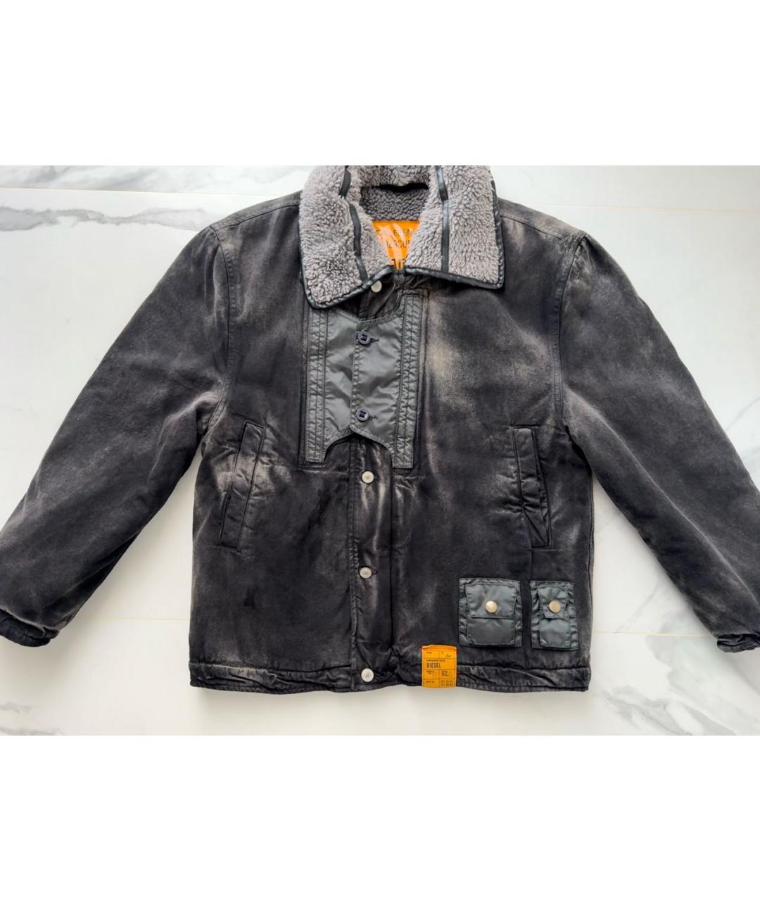 DIESEL Черная хлопковая куртка, фото 6
