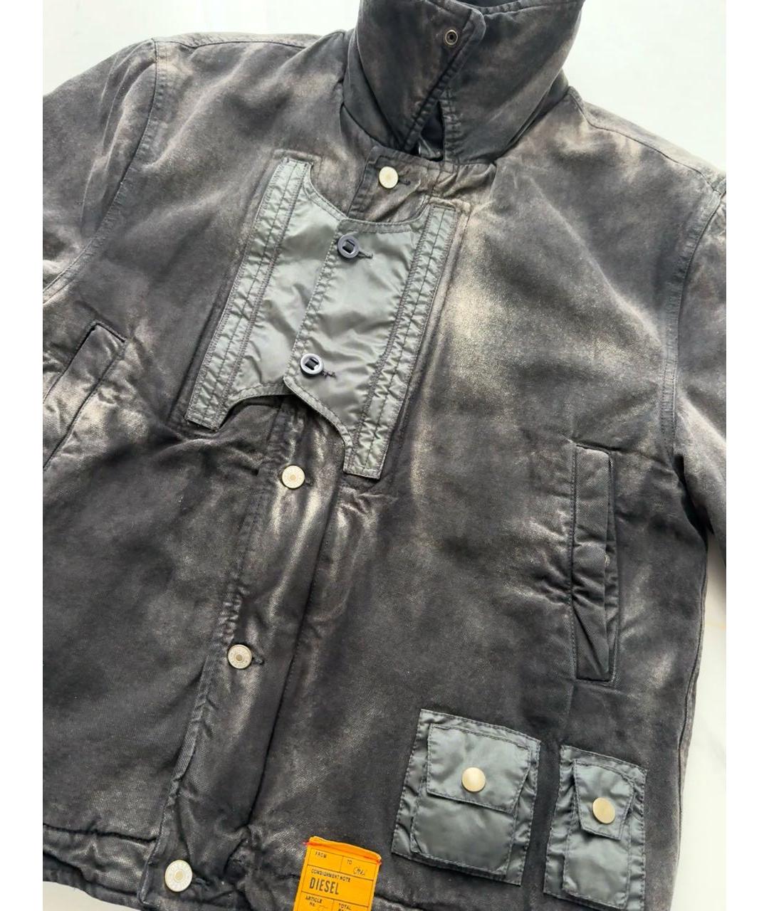 DIESEL Черная хлопковая куртка, фото 3