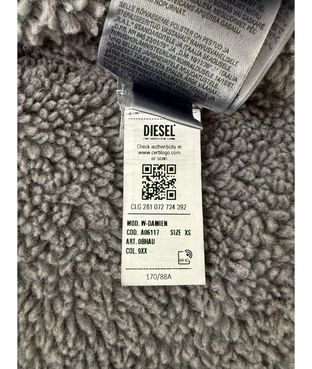 DIESEL Черная хлопковая куртка, фото 5