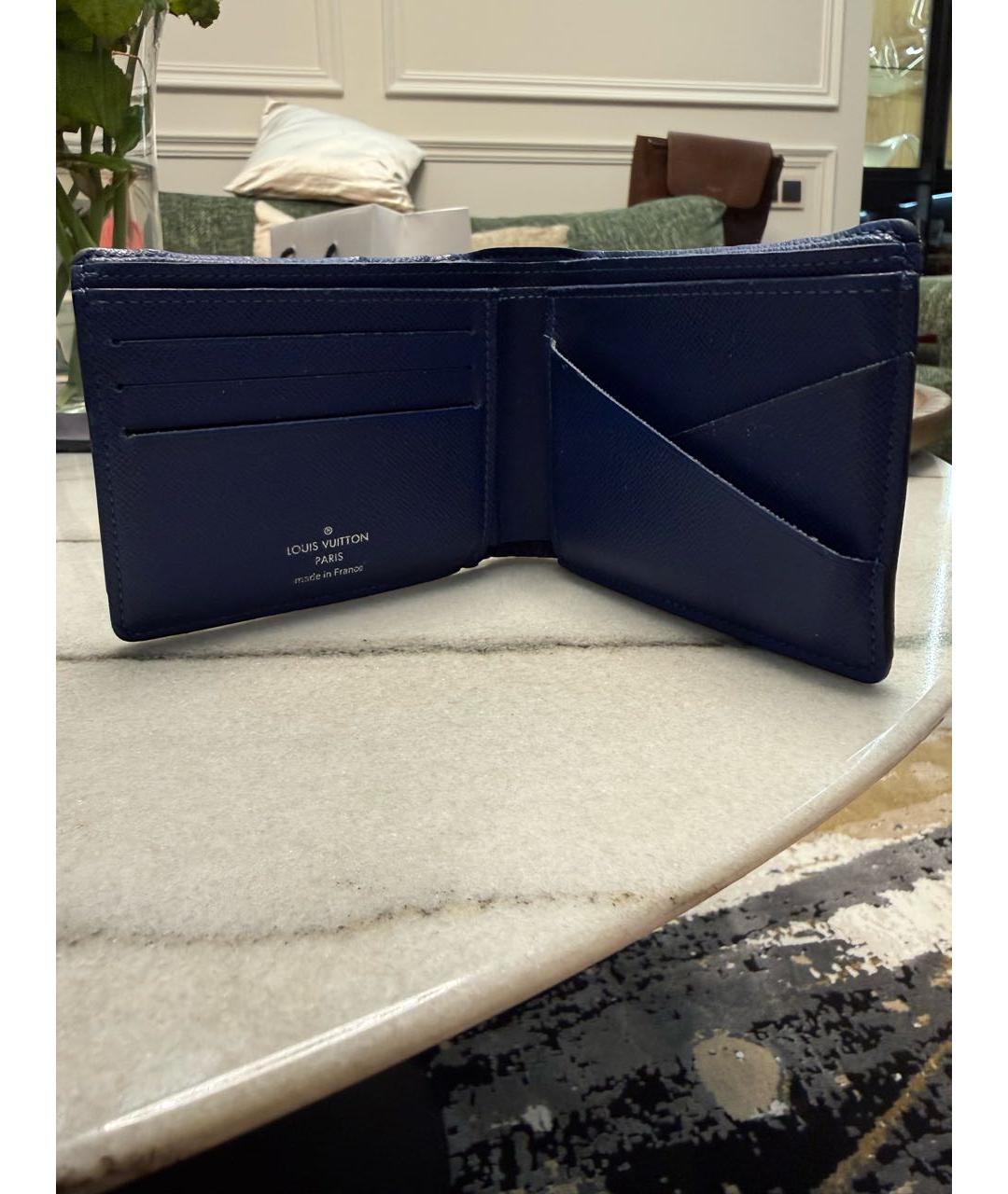 LOUIS VUITTON Темно-синий кошелек, фото 3