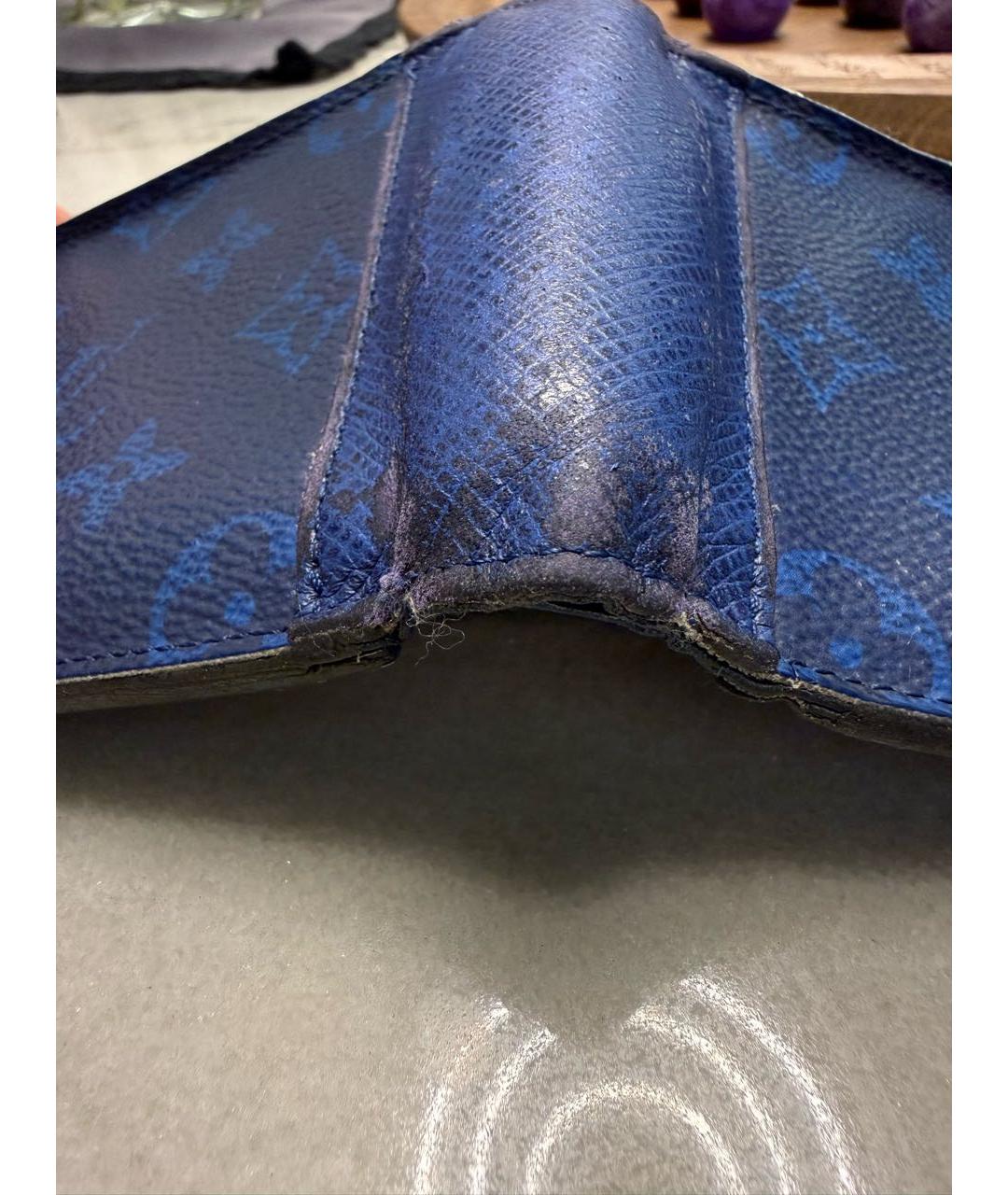 LOUIS VUITTON Темно-синий кошелек, фото 6