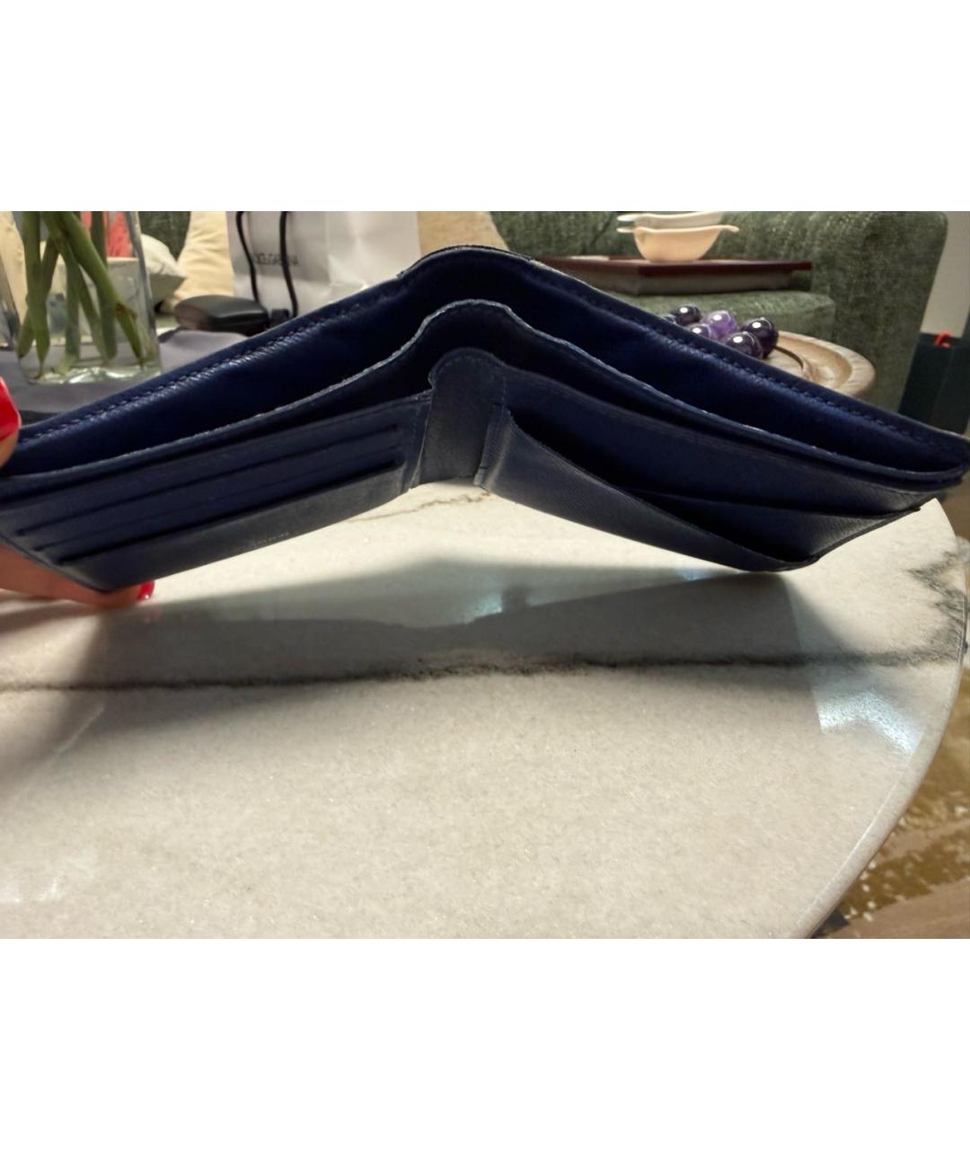 LOUIS VUITTON Темно-синий кошелек, фото 7