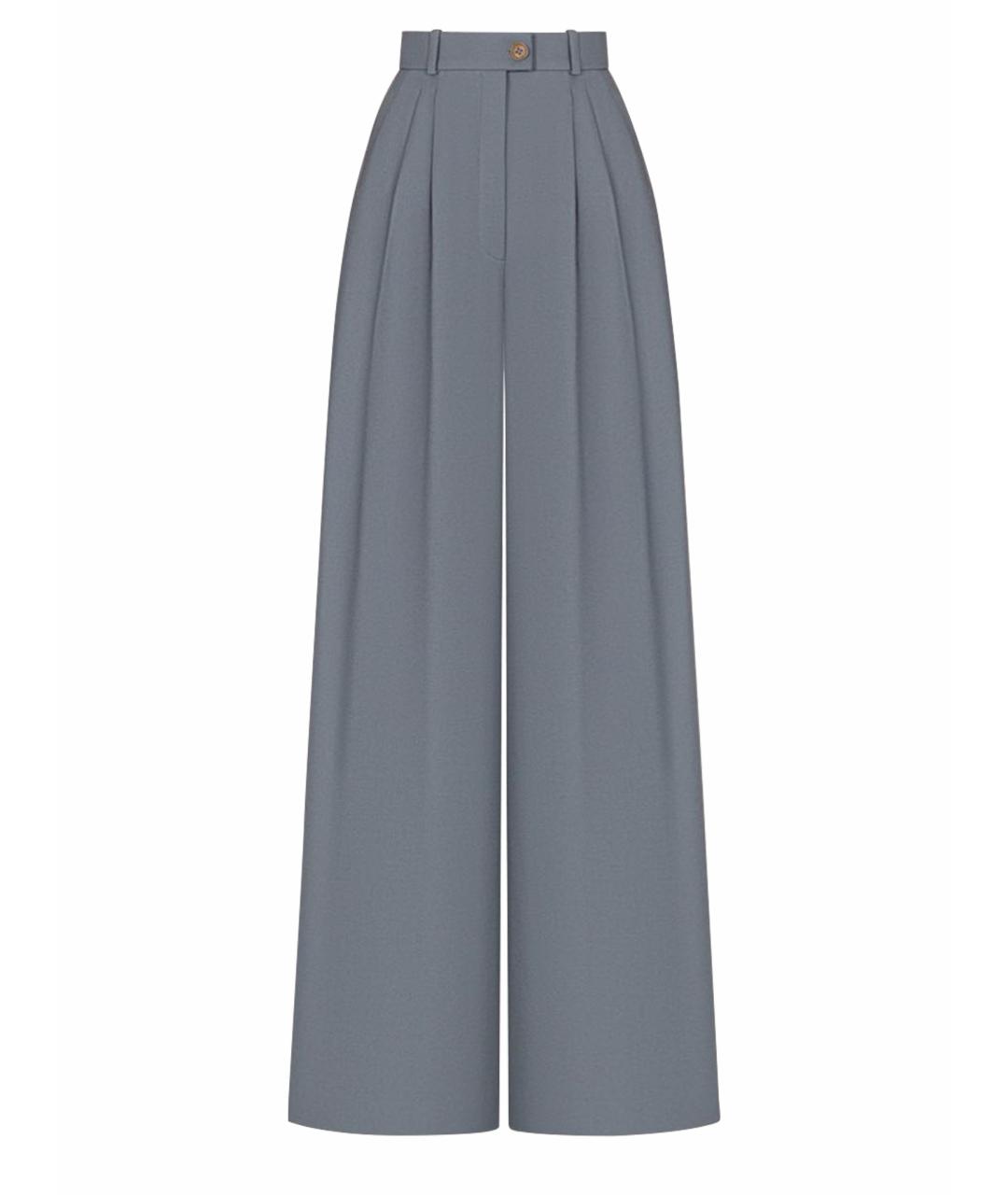 ULYANA SERGEENKO Серые креповые брюки широкие, фото 1