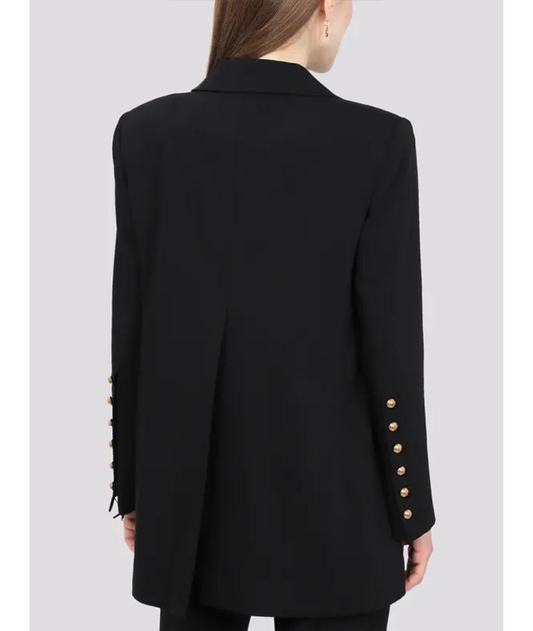 ERMANNO SCERVINO Черный шерстяной жакет/пиджак, фото 2